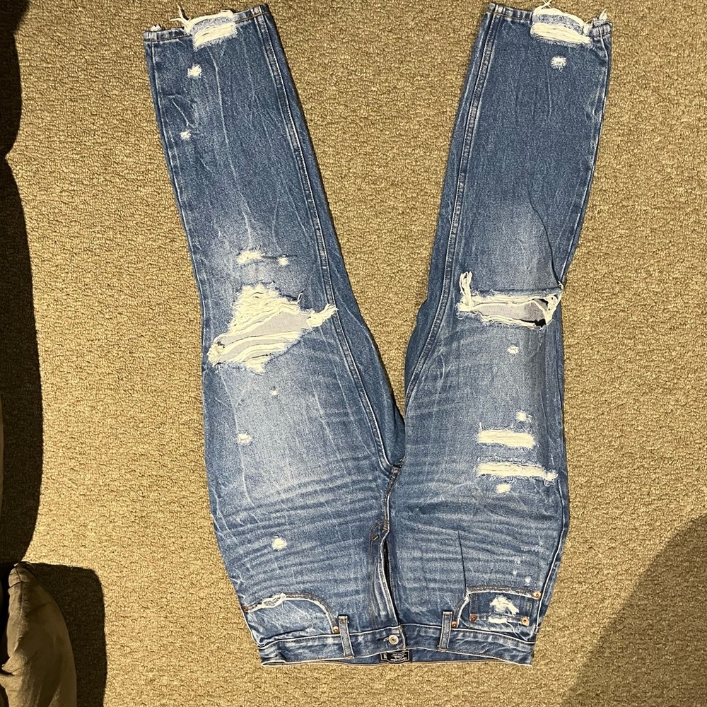 High rise Abercrombie mom jeans
